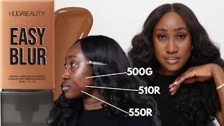 Huda Beauty Easy Blur on for Oily Skin? | Swatches on Dark Skin + 9 hours Wear Test