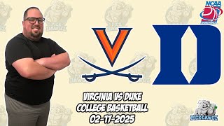 Virginia vs Duke 2/17/25 Free College Basketball Picks and Predictions | NCAAB Pick