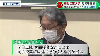 東北工大　感染した学生と同じ授業に約300人出席　（20200717 OA）