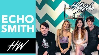 ECHOSMITH Talks Brushing Teeth while Working Out! | Hollywire