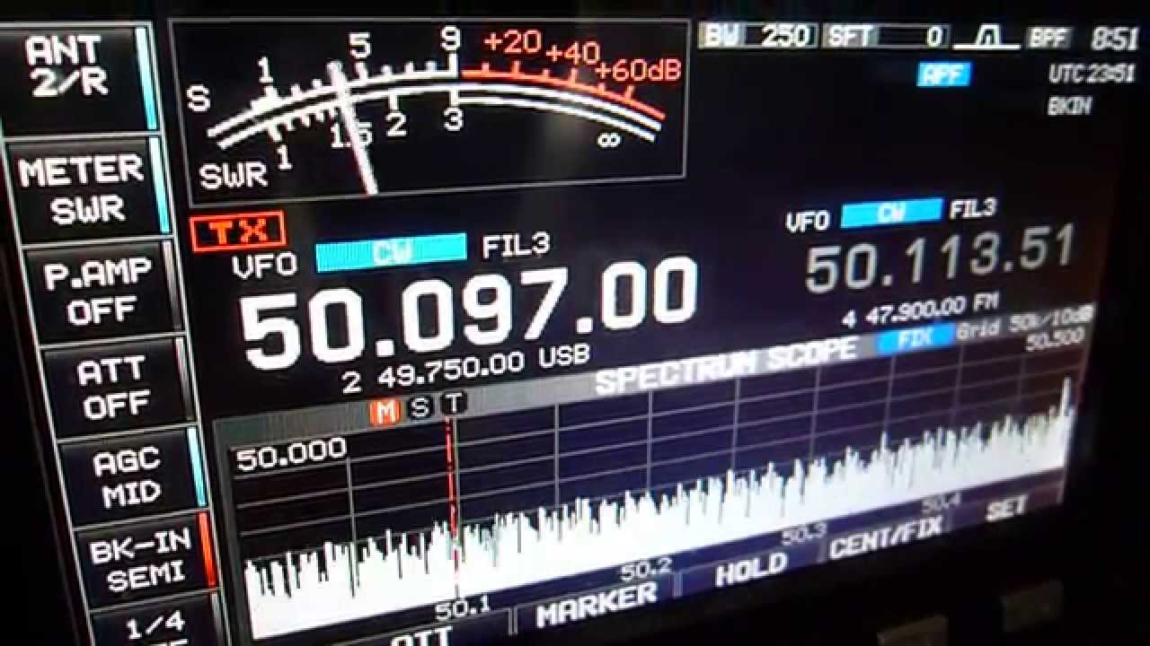 LU5FF 6m CW 20th OCT 2014 23:46Z - YouTube