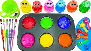 Satisfying Video l DIY How To Make Rainbow BIG Glitter Dark FORM Sprunki Candy Mixing Color ASMR