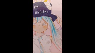 【イラスト🖌】#初音ミク誕生祭2022　ミクちゃん誕生日おめでとっ(*'▽')