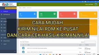 CARA KIRIM NILAI RDM KE PUSAT DAN CARA CEK HASIL PENGIRIMAN NILAI DI PORTAL RDM