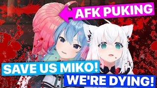 Dying Suisei \u0026 Fubuki Cry For AFK Miko To Save Them (Hololive) [Eng Subs]