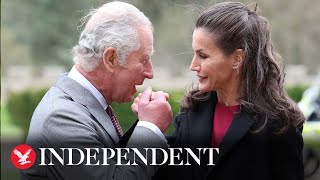 Prince of Wales welcomes Queen of Spain to County Durham