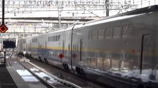 上越新幹線 E4系 1317C Maxとき317号 上毛高原駅通過 2013.01.26