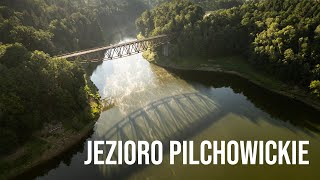 Jezioro Pilchowickie z lotu ptaka - Dolny Śląsk