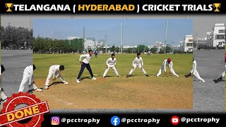 PCCT Season-2 - Telangana Cricket Trials Done at AYR CRICKET GROUND, Hyderabad...