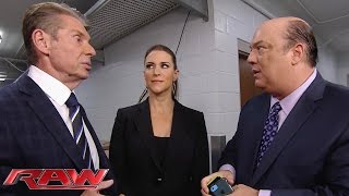 The McMahon family negotiates with Paul Heyman: Raw, January 11, 2016