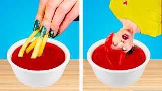 IF FOOD WERE PEOPLE || Funny Situations & Body Swap Challenge for 24 Hours by Crafty Panda How