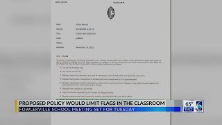 Proposed Policy Limits Flags in Classroom