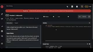 Codewars | Function 1 - hello world | Python 8 kyu