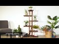 yaheetech 55 inches h 6 tier wooden flower stand flowerstand