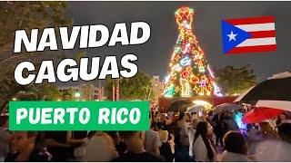 Caminé el Pueblo de Caguas para ver las luces Navideñas en su encendido