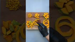 Pumpkin Cutting 53-Unlock the Secrets to Perfectly Sliced Pumpkins @Foodife #foodart#garnish