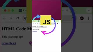 JSX | React | JavaScript | Code Malayalam | #javascript #coding #programming #reactjs #jsx