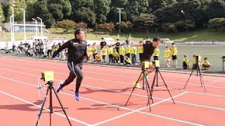 山縣選手vsブルーノ選手 50m走【セイコーわくわくスポーツ教室】山縣亮太選手、デーデー・ブルーノ選手