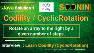 Interview, Java Codility / CyclicRotation (Rotate an array to the right by a given number of steps)