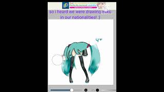 can you guess my nationality? #miku #hatsunemiku #art #silly #trend #meme