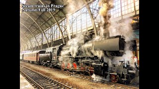 Parní vlaky v Praze/Steam Charter Trains at Prague, Czech Republic[podzim/Fall 2019]