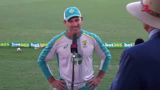Australian Coach Justin Reaction on Gaba , India team win test series in gava