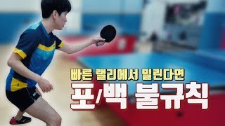 [장호재 탁구클럽] 포/백 불규칙 연습 방법