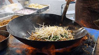 화려한 스킬! 팟타이 달인 / amazing skill! pad thai master - thai street food