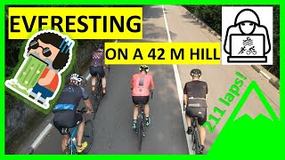 Everesting on a 42m hill!