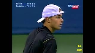 Lleyton Hewitt v Andy Roddick US Open 2001