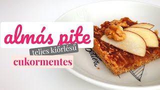 AGYELDOBÓS ALMÁS PITE | cukormentes, teljes kiőrlésű