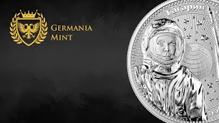 GERMANIA MINT 2021 INTERKOSMOS: GAGARIN 1 OZ SILVER BU