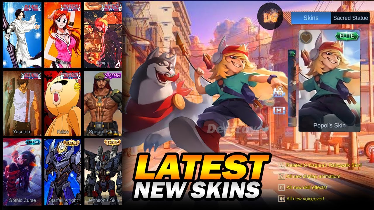 74 UPCOMING NEW & LATEST SKINS | BLEACH COLLABORATION | Mobile Legends ...