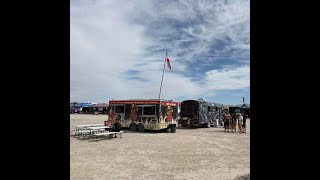 Serving pizza in the middle of the desert! Last day!