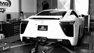 2010 Lexus LFA breaks champagne glass (behind scenes)