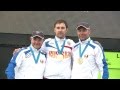 Double Trap Men Interview (RUS) - ISSF World Cup in all events 2012, London (GBR)