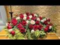 How To Make Casket Spray Arrangement With Roses