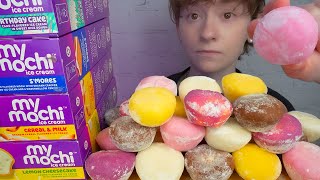 ASMR MOCHI ICE CREAM MUKBANG *S'MORES BIRTHDAY CAKE LEMON CHEESECAKE CEREAL \u0026 MILK | VNM ASMR