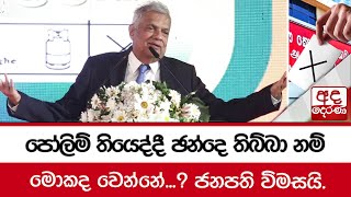 පෝලිම් තියෙද්දී ඡන්දෙ තිබ්බා නම් මොකද වෙන්නේ...? ජනපති විමසයි.