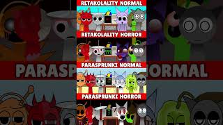 Incredibox Sprunki Retakolality Normal VS Horror VS ParaSprunki Normal VS Horror *MIX VERSION*