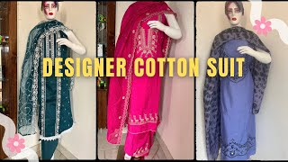 🛍️Designer cotton suit || ਸ਼ਾਨਦਾਰ ਕੋਟਨ ਦੇ ਸੂਟ||🛍️