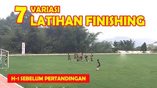 Latihan finishing \u0026 variasinya di H-1 sebelum pertandingan utk pemain sepakbola U16