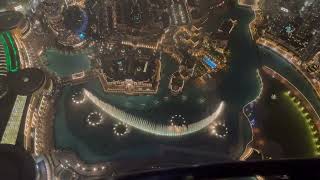 The Dubai Fountain show top view
