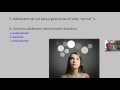ADOLESCENT MENTAL HEALTH: OVERVIEW