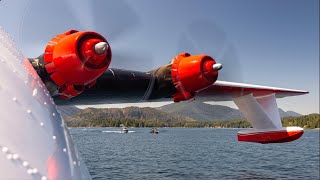 ON BOARD THE MARTIN MARS! Hawaii Mars Engine Start \u0026 Step Taxi on Sproat Lake (in 4K!)