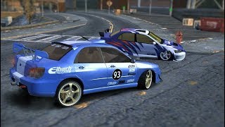 Subaru Impreza WRX STi vs Mitsubishi Lancer EVO VIII (NFS MW Blacklist 9)