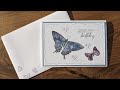 Sketched Butterflies stamp set from #stampinup Stampin' Up! Paper Piecing Technique