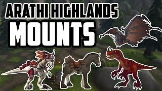 BFA: ARATHI HIGHLANDS MOUNTS GUIDE (WARFRONTS)