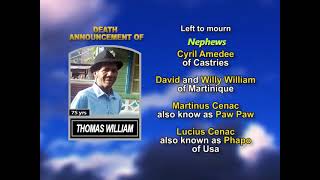 Thomas William ~ Long Obituary 1