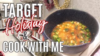 TARGET HOLIDAY DECOR HAUL & COOK WITH ME | CREAMY VEGETABLE SOUP | XoJuliana